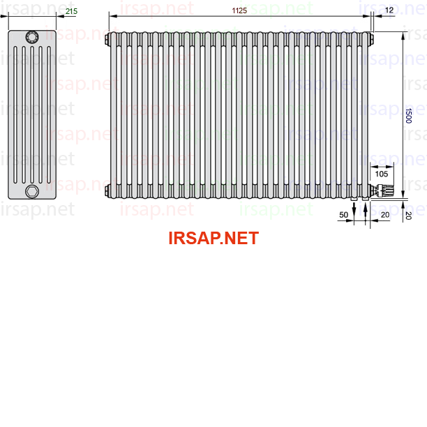 Радиатор IRSAP Tesi 61500/25 T26 CL 01